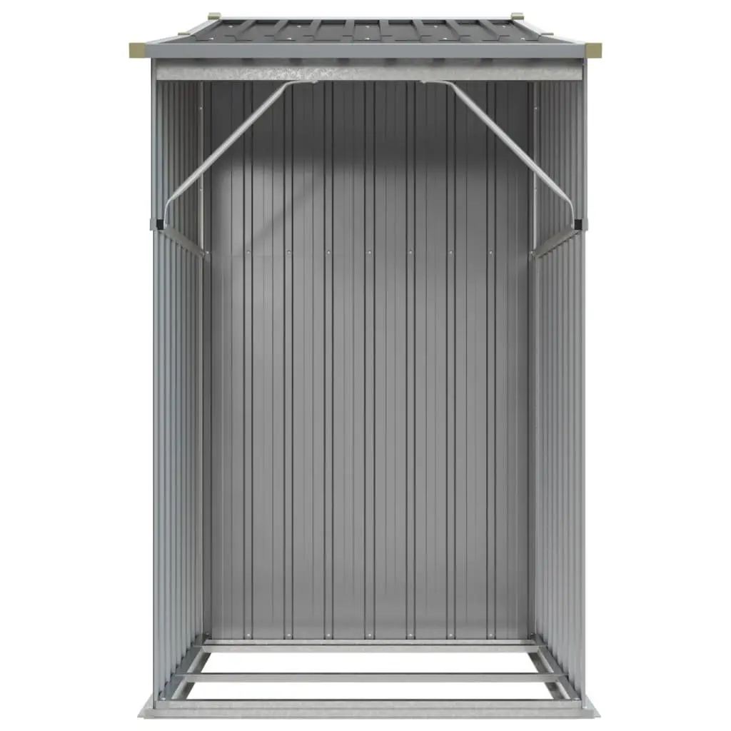 Garden Shed Outdoor Storage Grey Metal 277x93x179cm