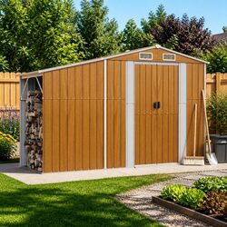 Garden Tool House with Dimensions 277x93x179 cm in Steel