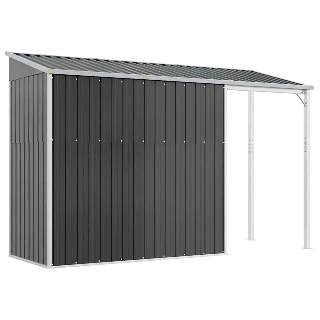 Garden Shed Outdoor Storage 277x107x181cm Anthracite Steel