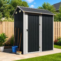 Garden Shed Specifications: 192x152.5x237 cm Galvanized Steel
