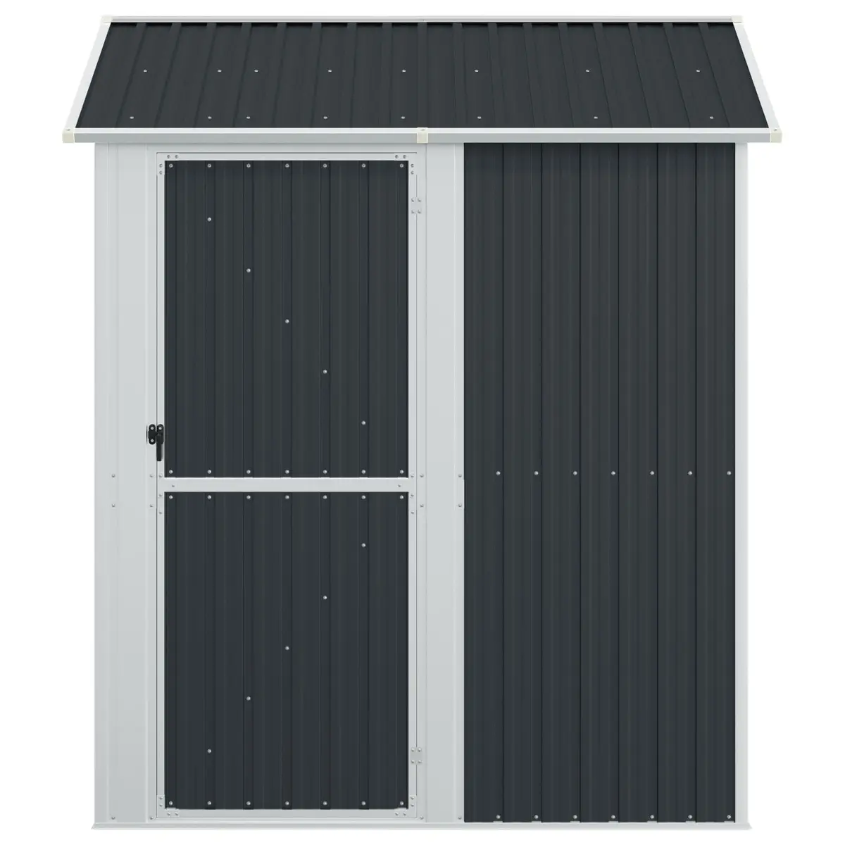 Garden Shed Anthracite 192x152.5x237 cm Galvanised Steel Outdoor Storage Tool