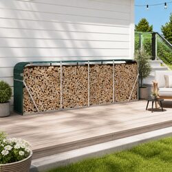 Galvanised Steel Log Holder Rack for Firewood Storage