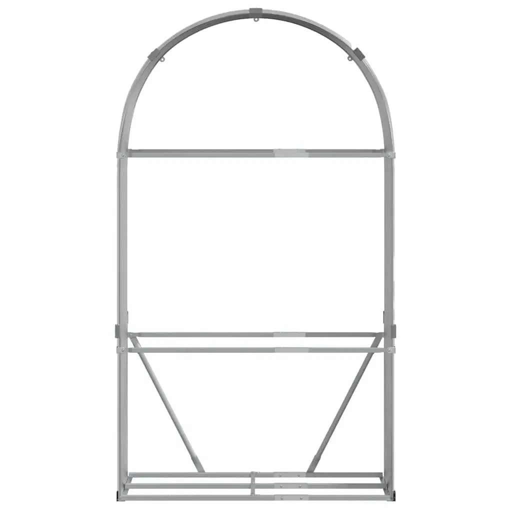 Log Holder Outdoor Wood Storage 120x45x210cm Grey
