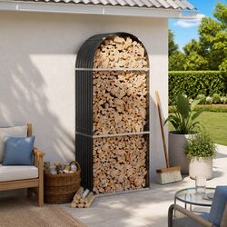 Anthracite Steel Log Holder – Specs and Features