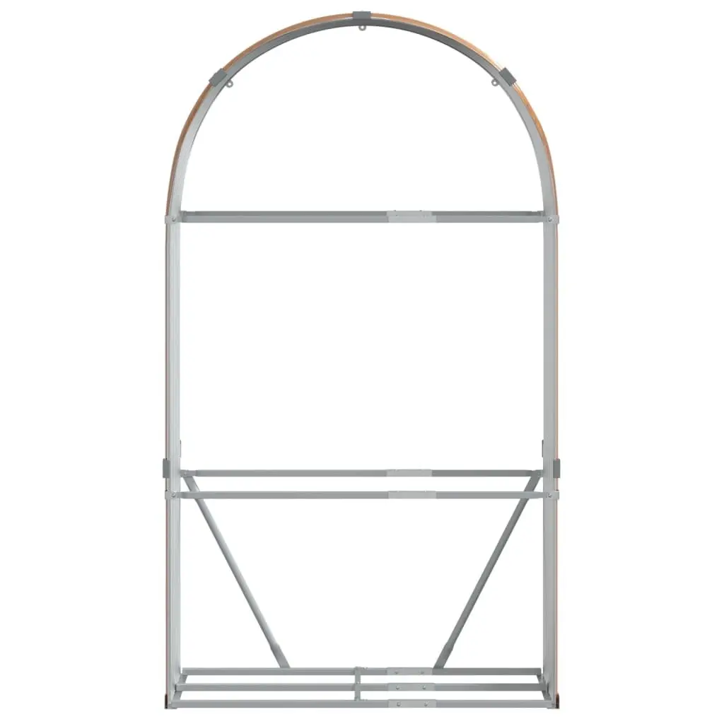 Log Holder for Firewood Storage Outdoor 120x45x210 cm Galvanised Steel