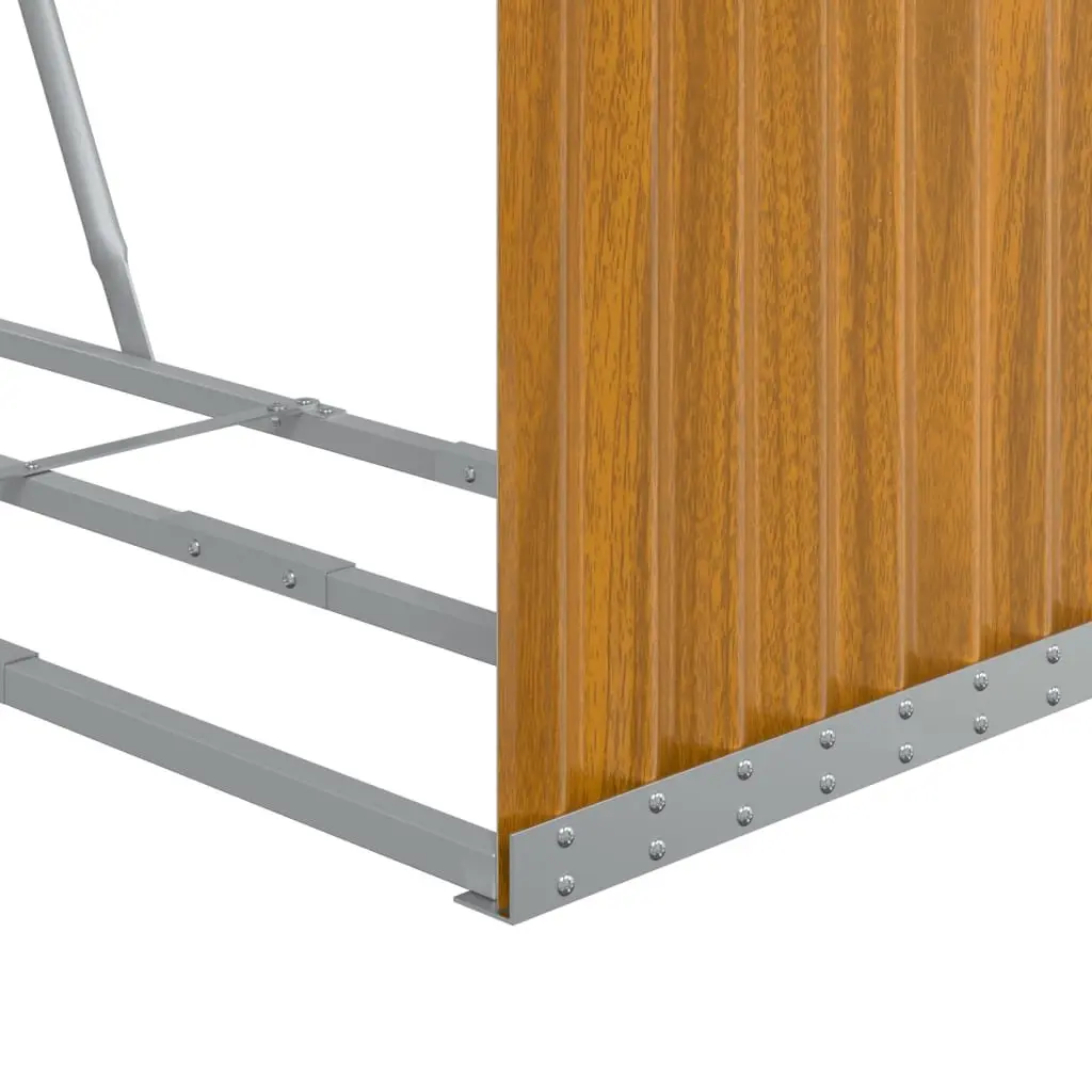 Log Holder for Firewood Storage Outdoor 120x45x210 cm Galvanised Steel
