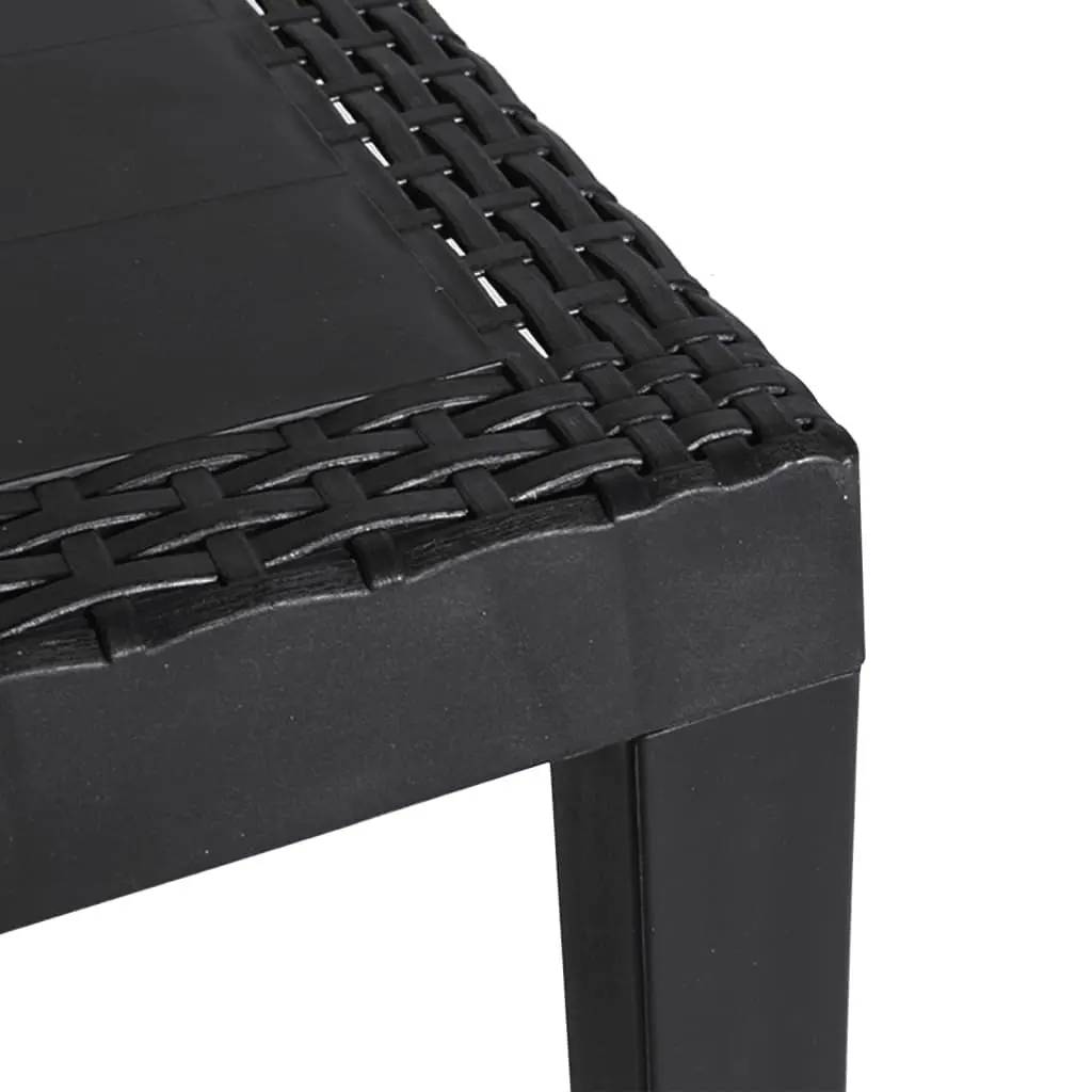 Garden Table Anthracite Outdoor Patio Furniture 59 x 47 x 40 cm