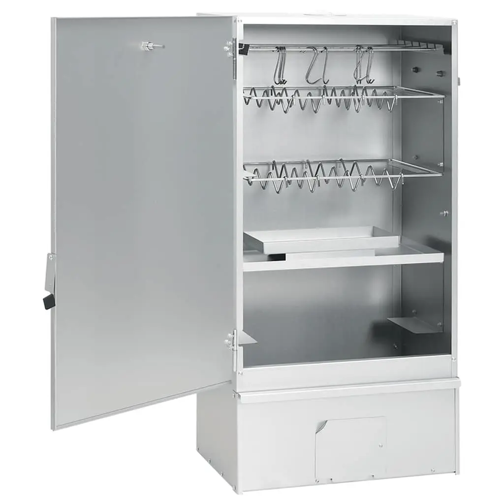 BBQ Smoker Grill Outdoor Garden 44.5 x 29 x 83 cm Galvanised Steel