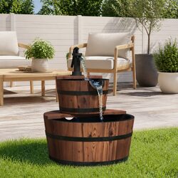 Wooden Water Fountain Specifications: 44.5x44.5x58 cm