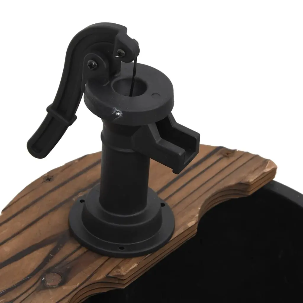 Water Fountain for Garden Patio Backyard 44.5 x 44.5 x 58 cm Solid Wood Brown