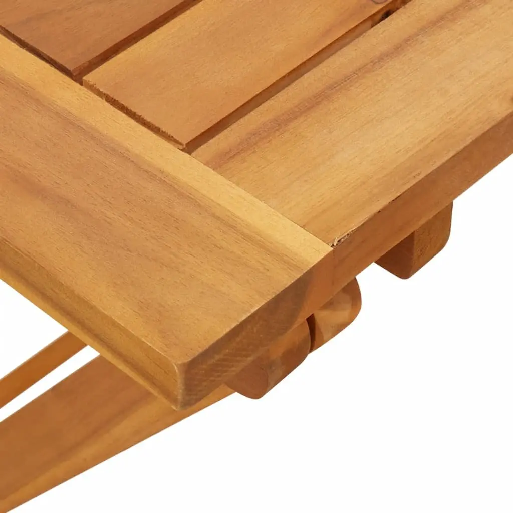 Folding Garden Table 90x52.5x65cm Solid Wood Acacia Brown Outdoor Patio Dining