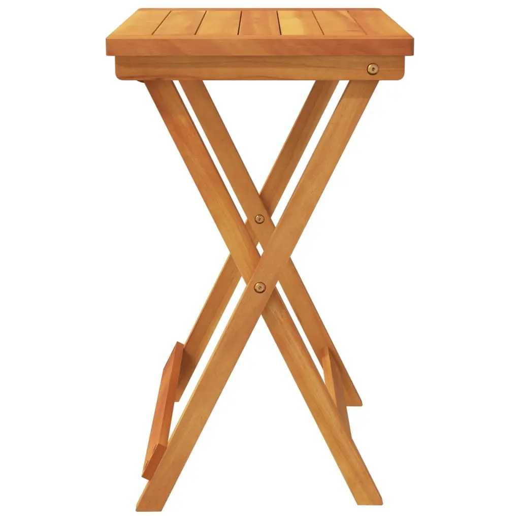 Folding Garden Table 50x36x60 cm Solid Wood Outdoor Dining Patio Furniture