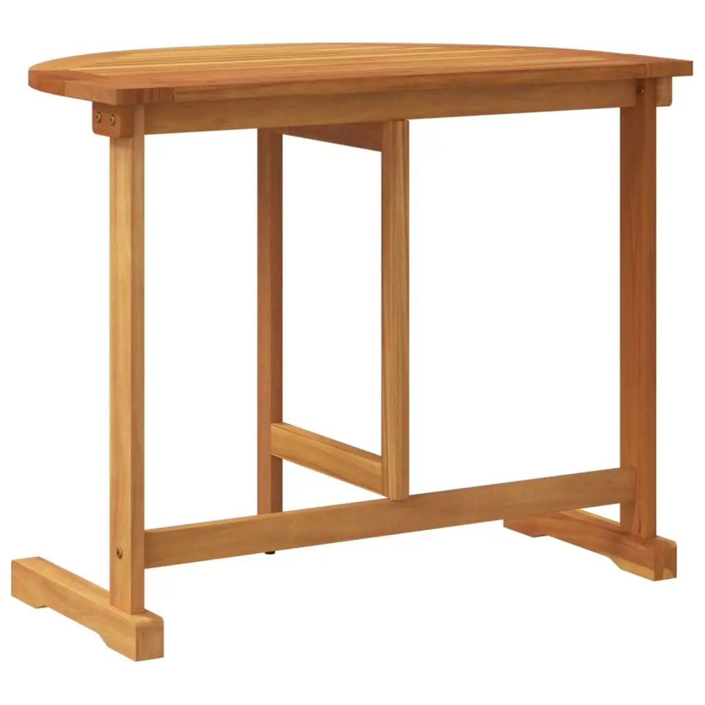 Folding Balcony Table 90x60x72cm Outdoor Garden Patio Furniture Brown Wood
