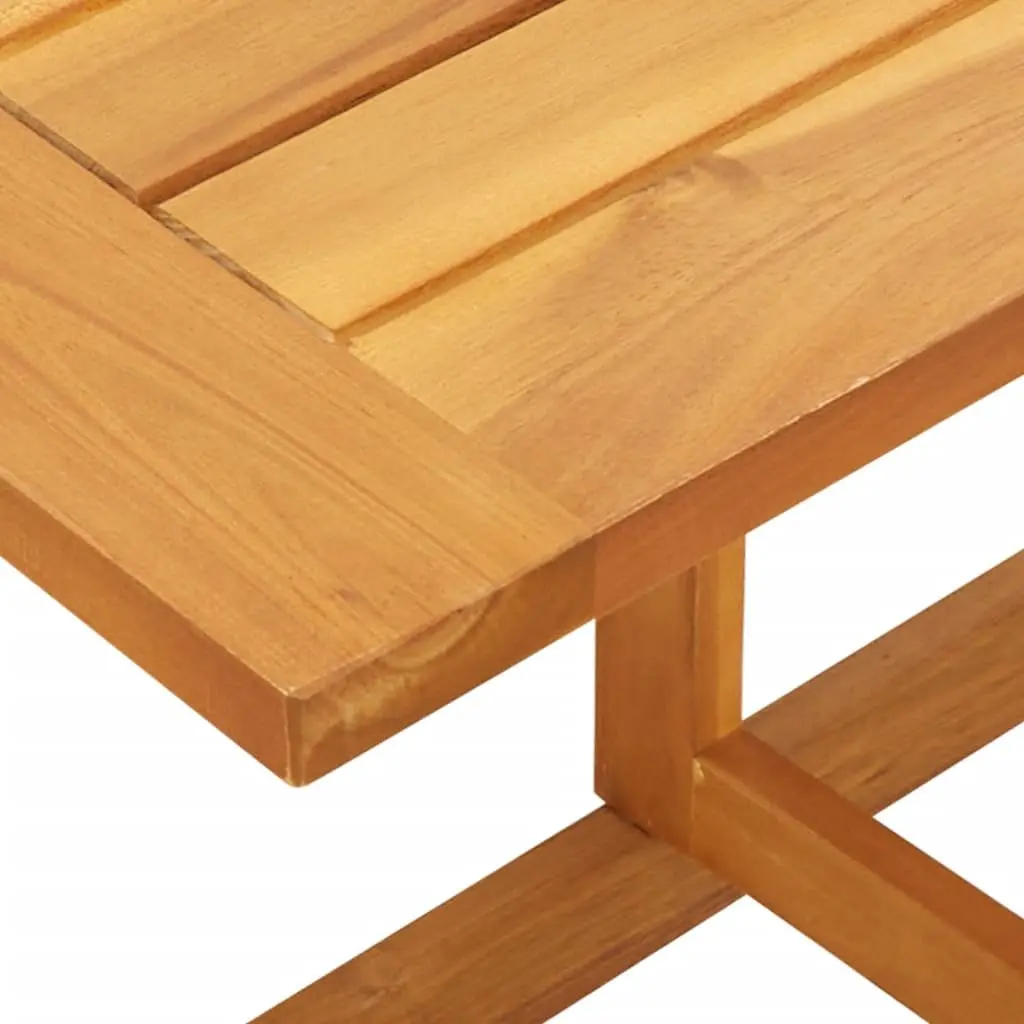 Folding Balcony Table 90x60x72cm Outdoor Garden Patio Bistro Brown Wood