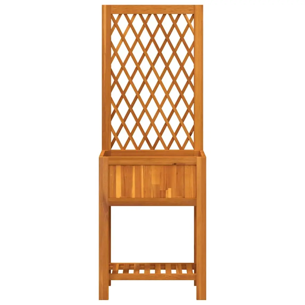 Wooden Planter with Integrated Trellis 55x29.5x152cm