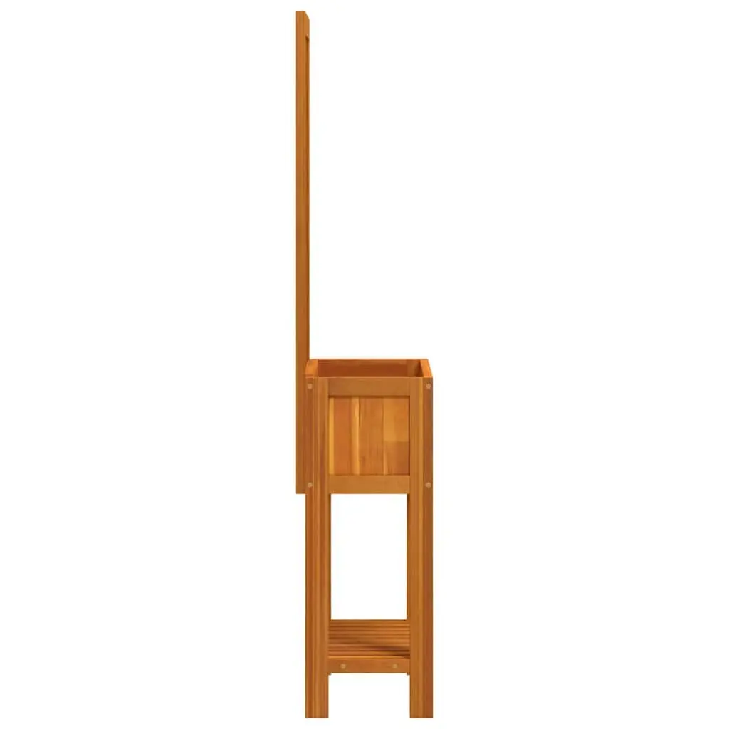Wooden Planter with Integrated Trellis 55x29.5x152cm