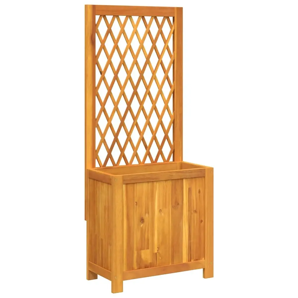 Wooden Planter with Trellis for Climbing Plants Garden Patio Outdoor