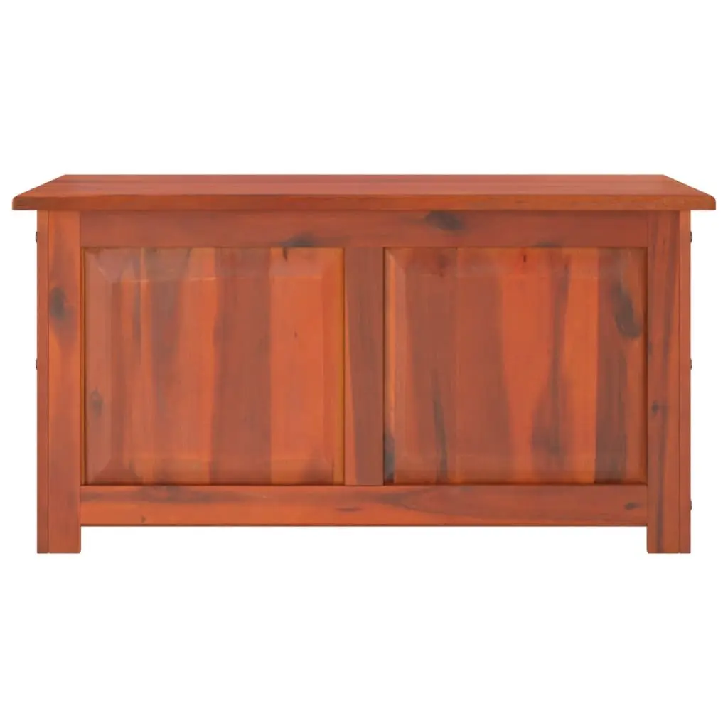 Brown Solid Acacia Wood Storage Chest