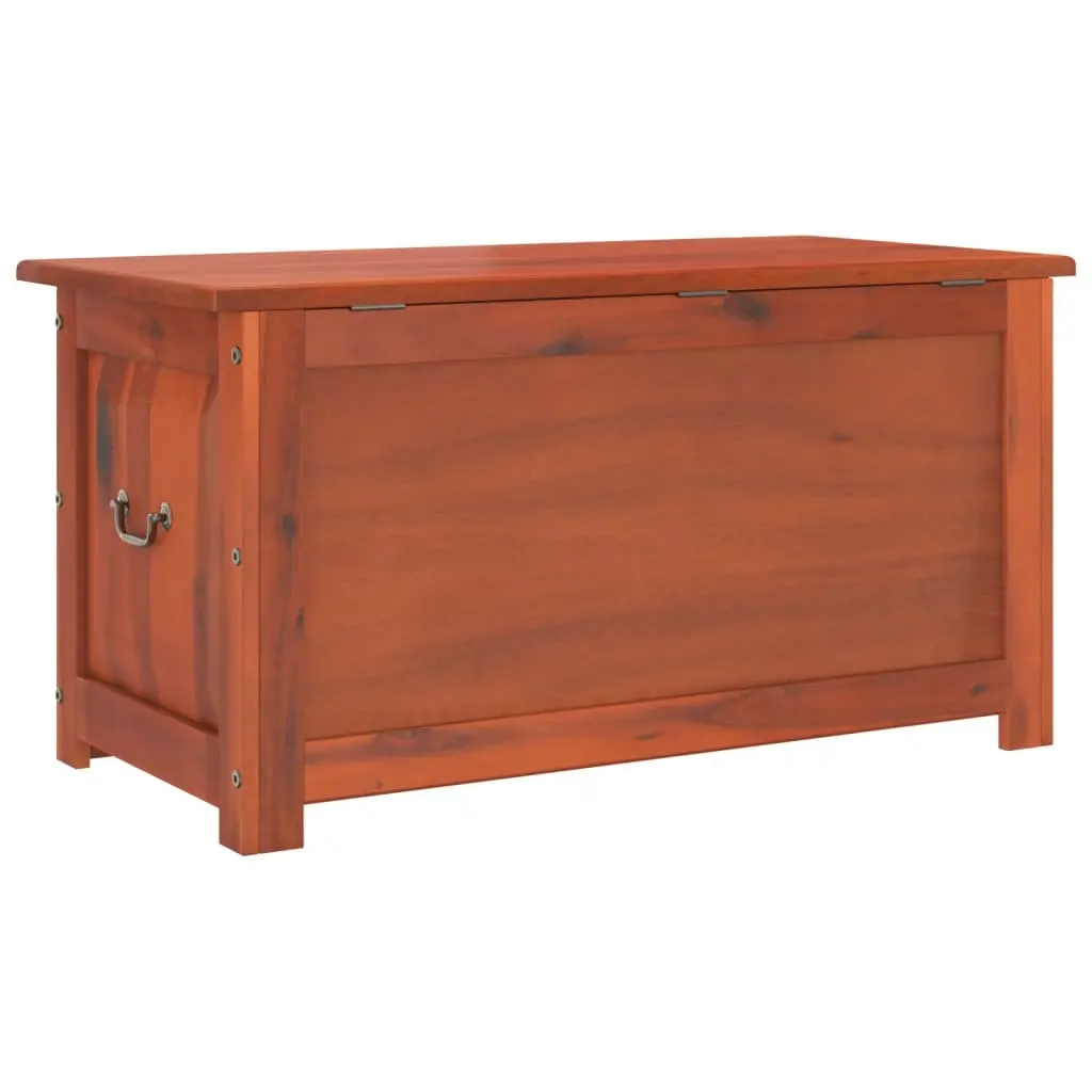 Brown Solid Acacia Wood Storage Chest