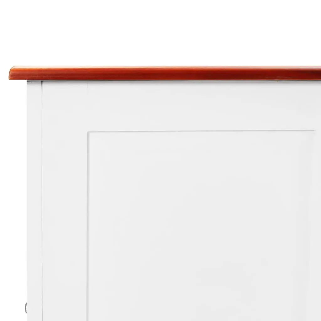 Storage Chest with Lid White Solid Wood Acacia Living Room Bedroom