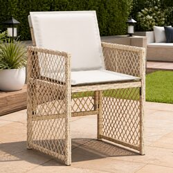 4-Piece Outdoor Garden Chair Set with Cushions