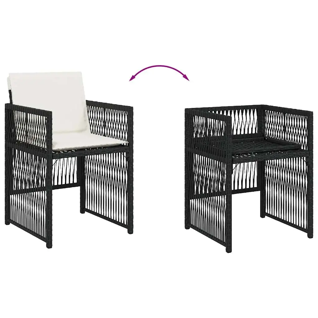 4 Chairs with Cushions for Outdoor Use