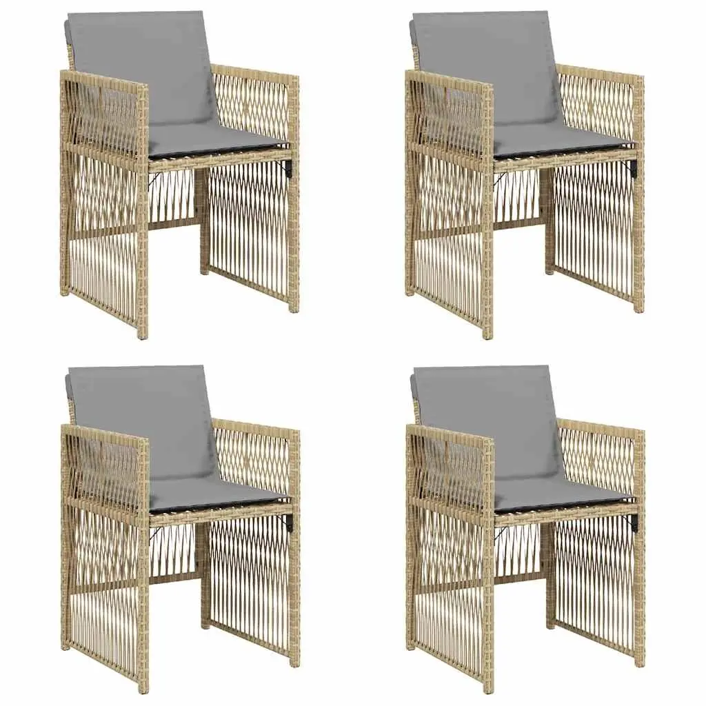 Outdoor Garden Chairs Set 4 Piece Patio Seating Cushioned