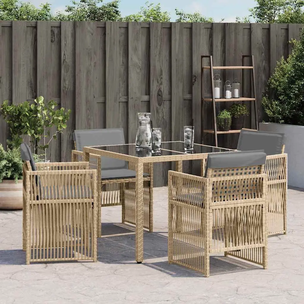 Outdoor Garden Chairs Set 4 Piece Patio Seating Cushioned