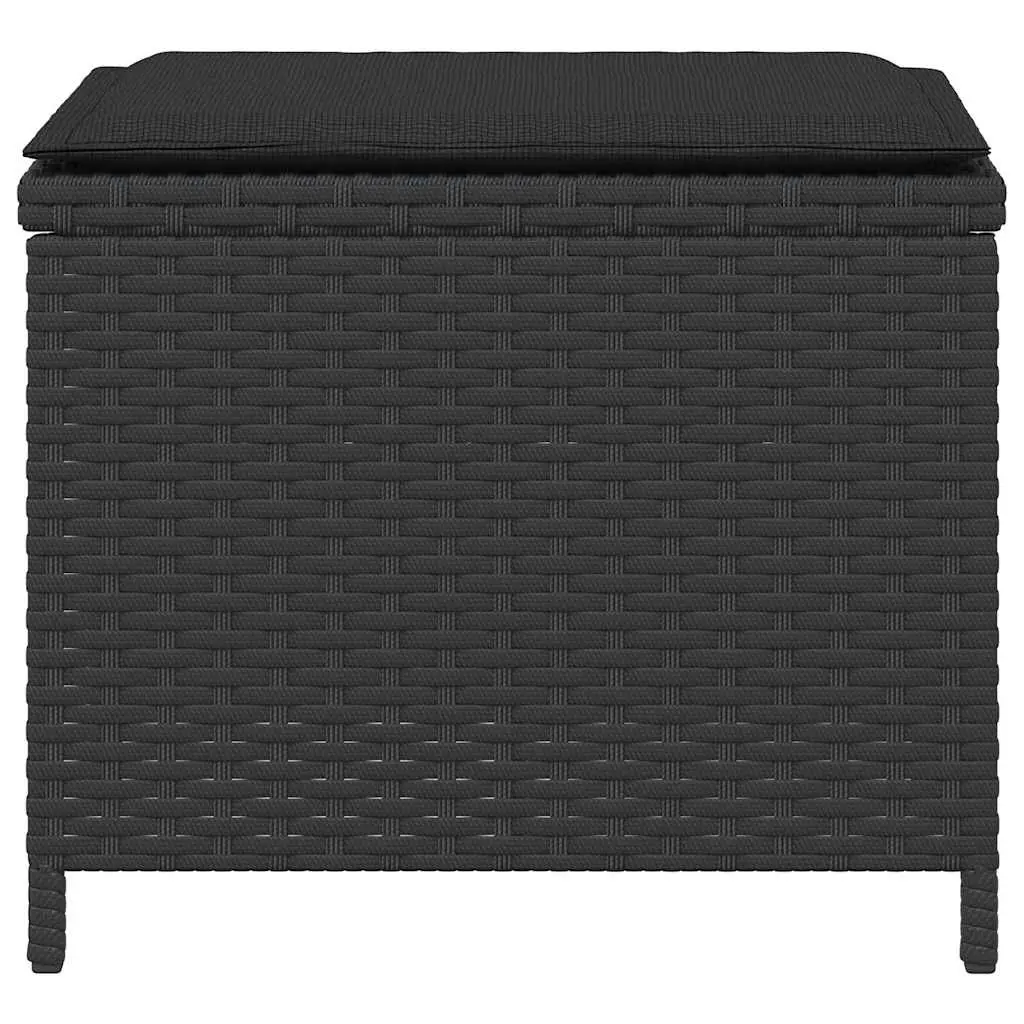 Garden Stools Set for Outdoor Use 4 Piece Black