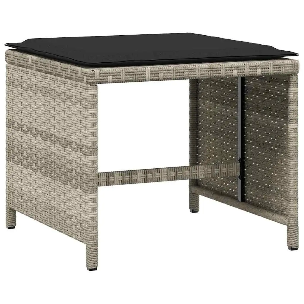 Garden Stools Outdoor Seating 4 Pieces Grey 41x41x36 cm