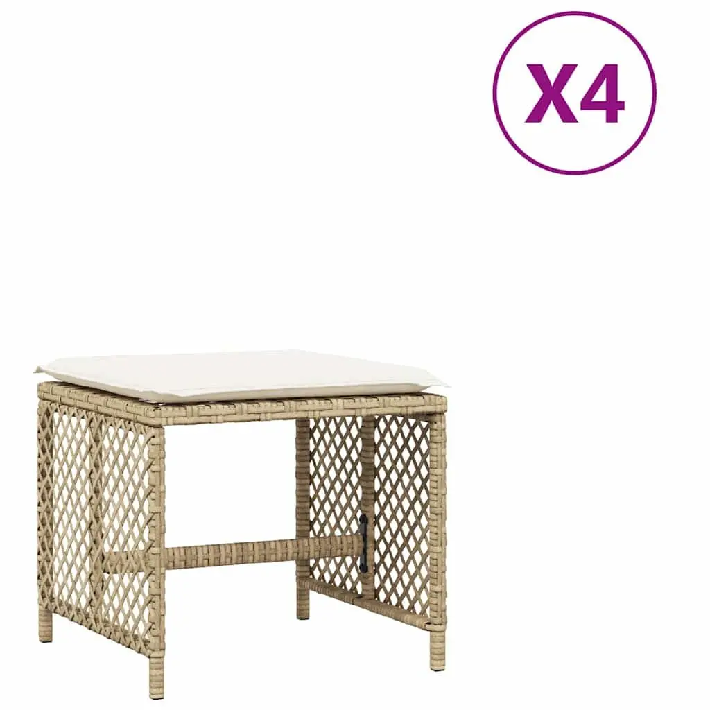 Garden Stools Outdoor Use 41x41x36cm 4 Pieces