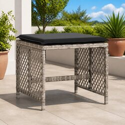 Specifications of Grey Garden Stools with Cushions - Set of 4