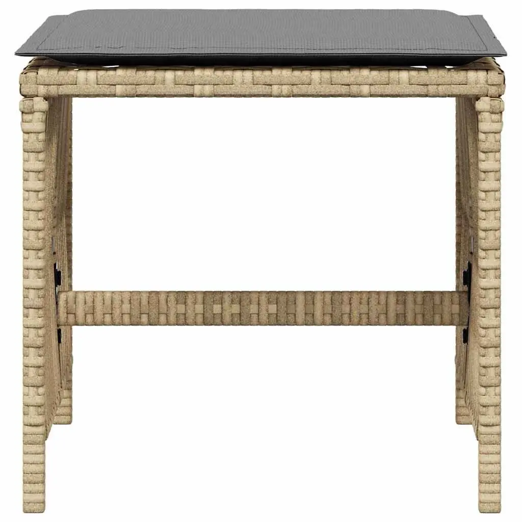 Garden Stools Set of 4 Outdoor Seating Patio Furniture Beige