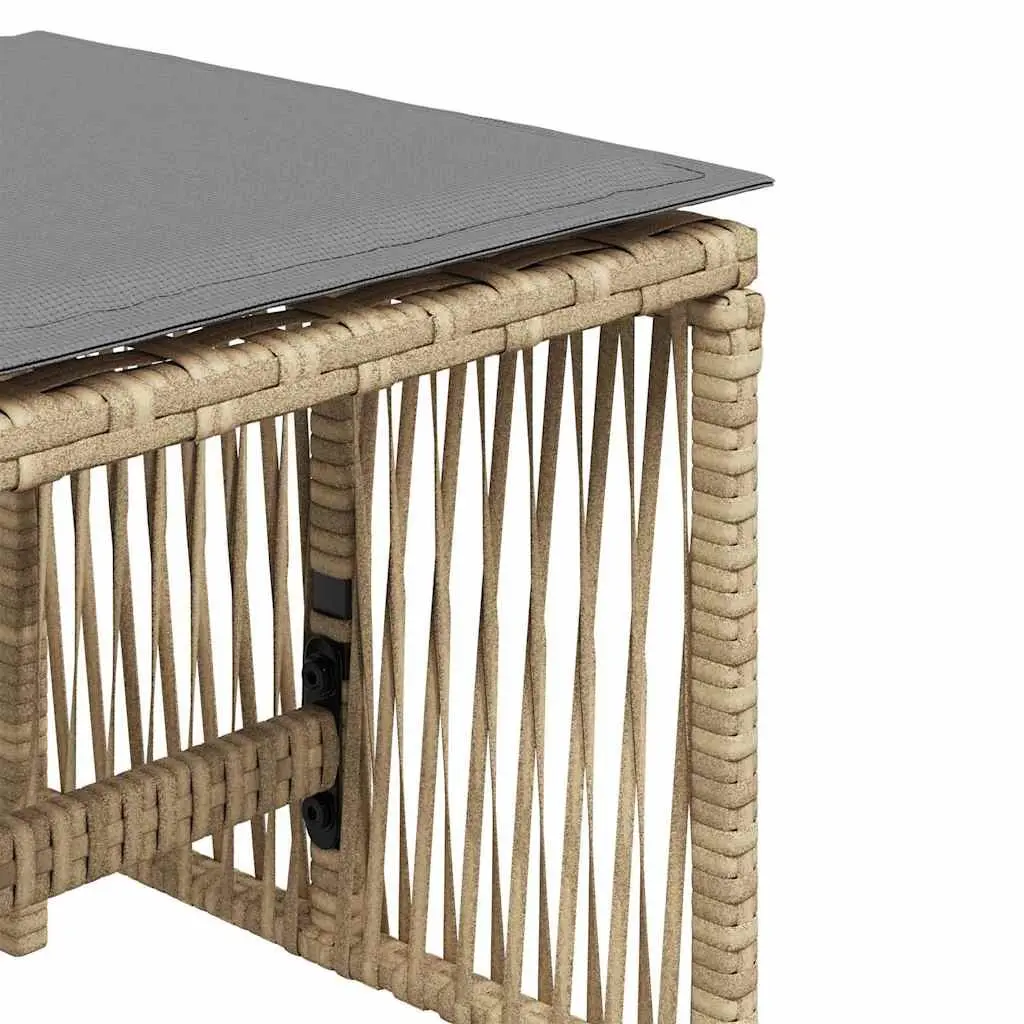 Garden Stools Set of 4 Outdoor Seating Patio Furniture Beige