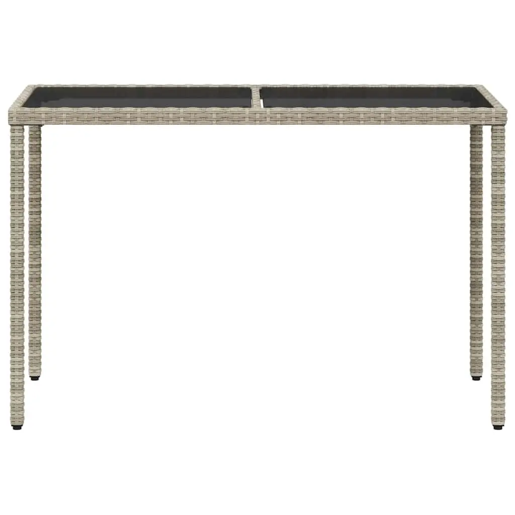 5 Piece Garden Dining Set Outdoor Use Grey PE Rattan Chairs Table Cushions