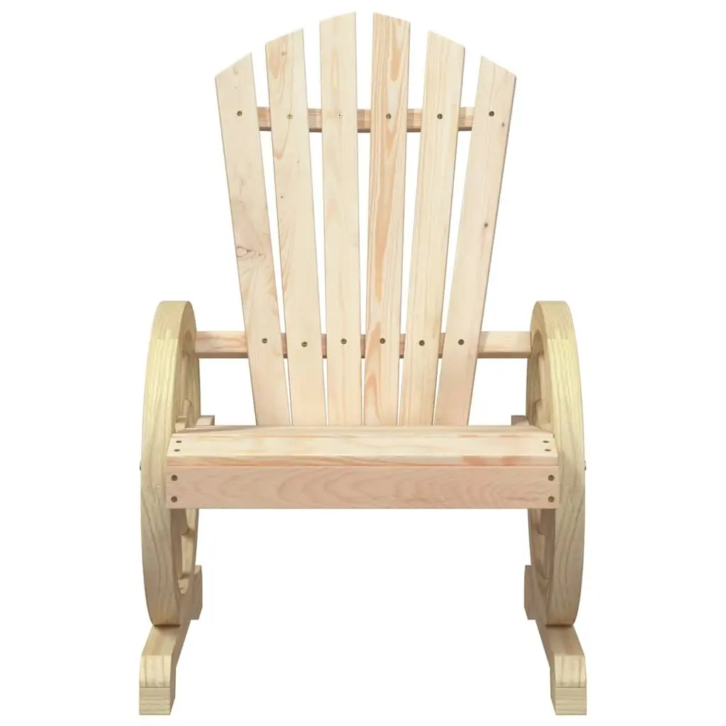 Adirondack Chairs Set of 2 Outdoor Solid Wood Garden Patio Seating