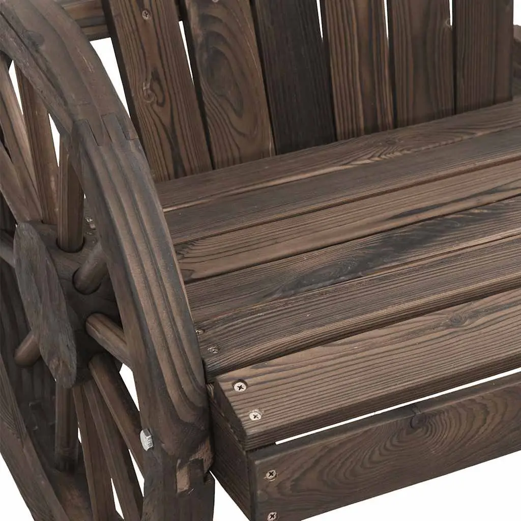 Adirondack Chairs Outdoor Garden Lounge Seating 2 pcs Brown Wood