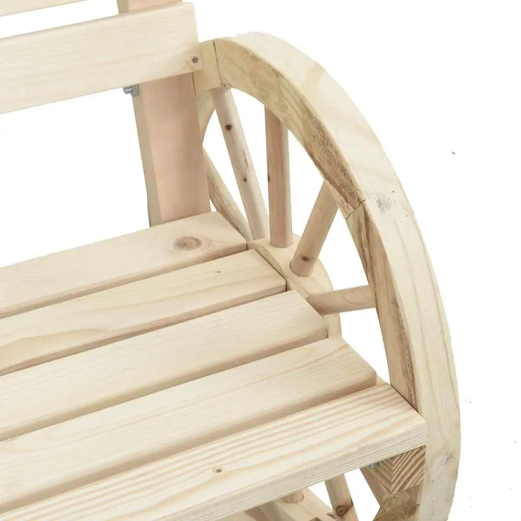 Outdoor Garden Chair Patio Seating Solid Wood Fir Brown 58 x 58 x 78.5 cm