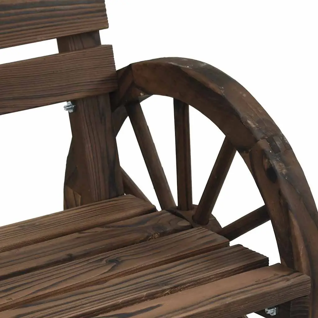 Outdoor Garden Chairs 2 Piece Solid Wood Fir Brown Patio Seating