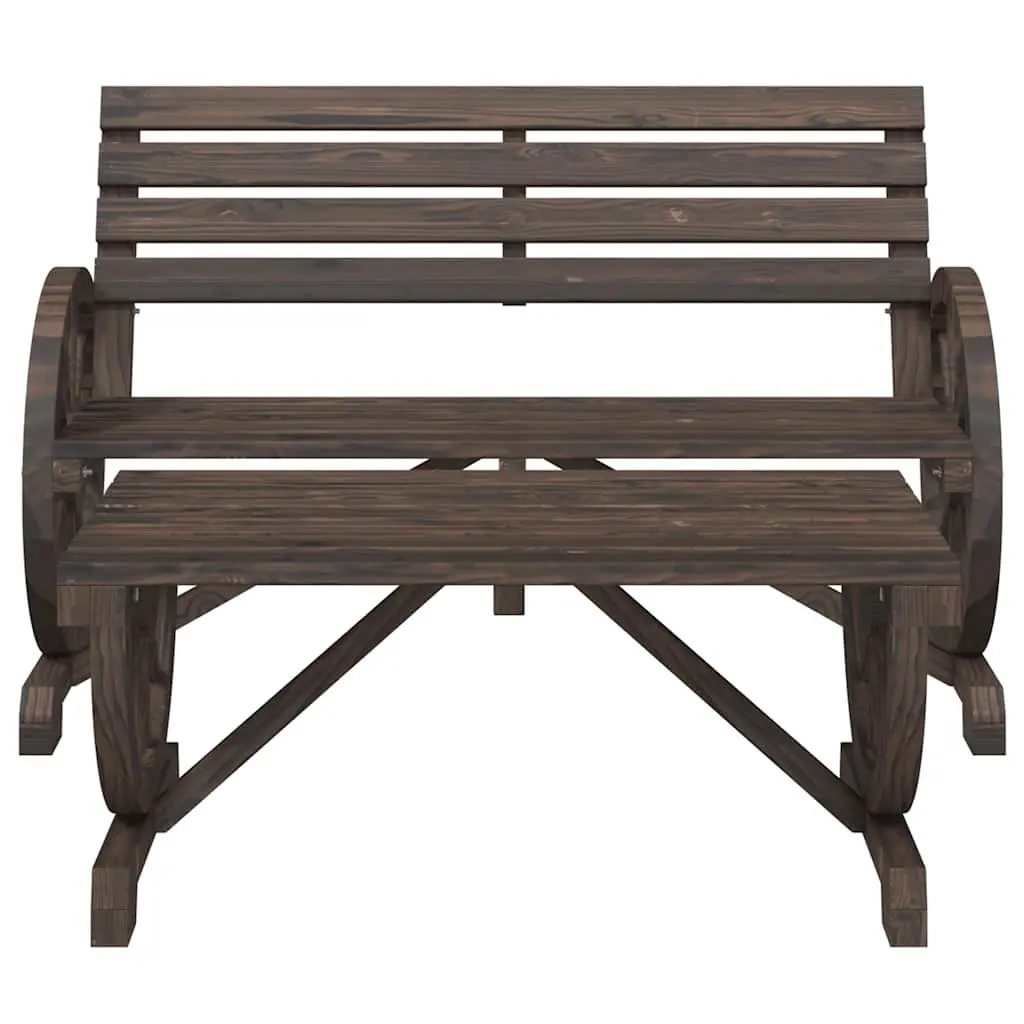 2 Piece Garden Lounge Set Outdoor Use Solid Fir Wood Patio Furniture
