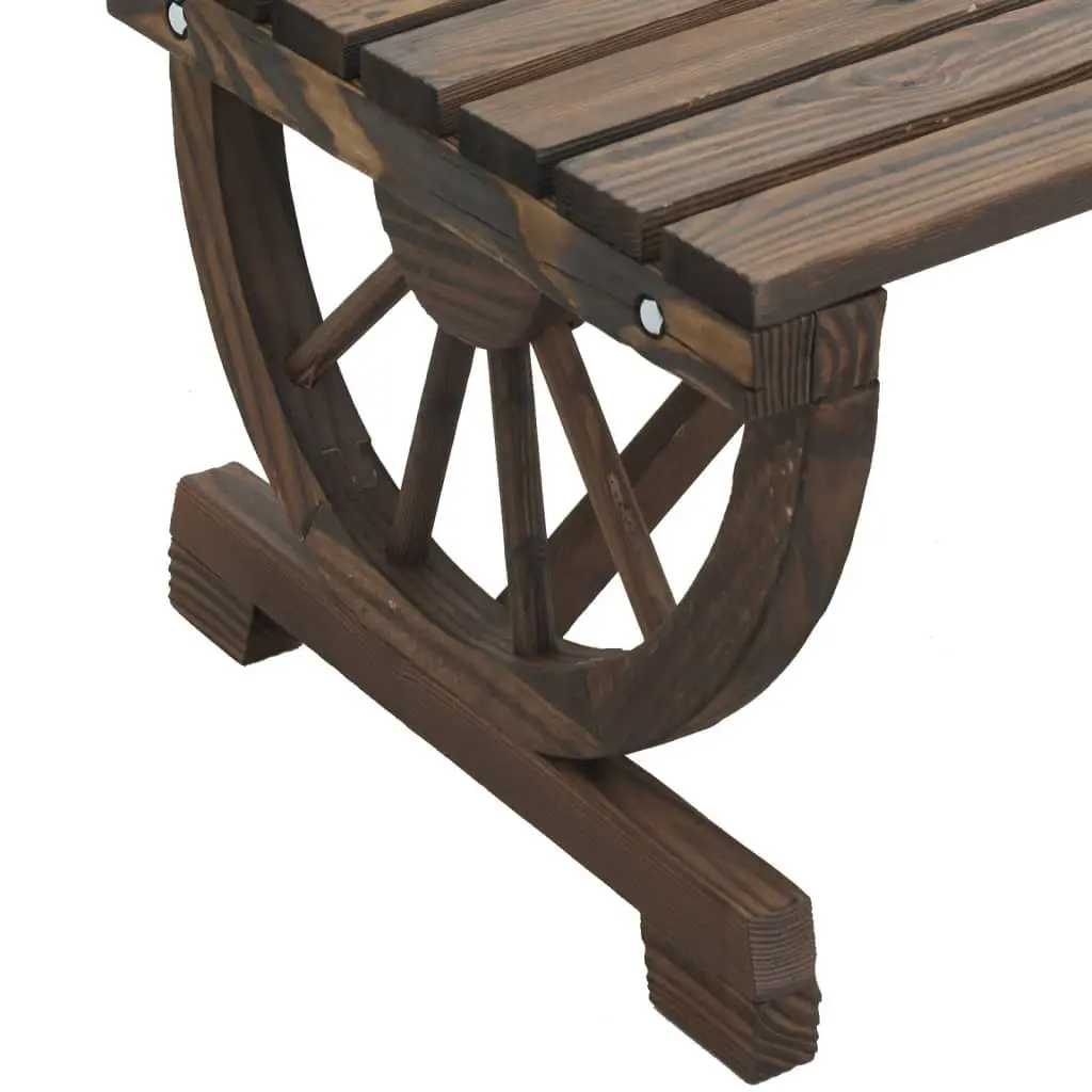 Garden Table 115x55x65 cm Outdoor Dining Furniture Patio Solid Wood Fir Brown