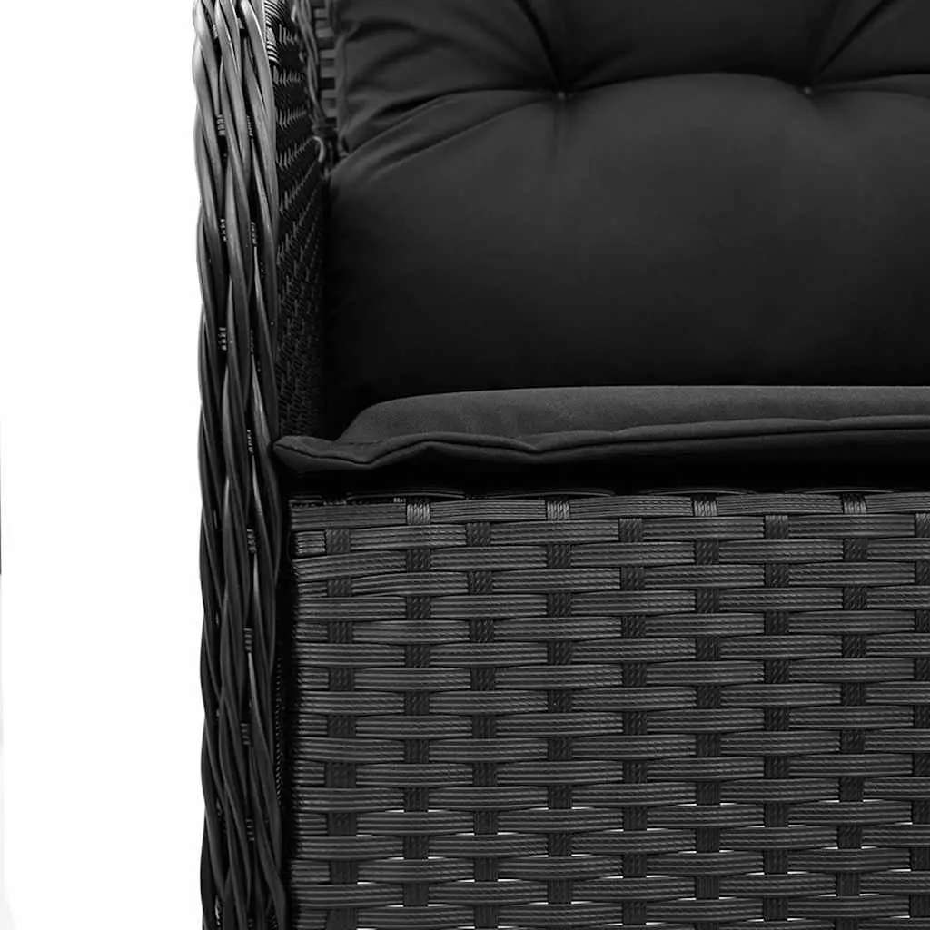 Garden Chairs Outdoor Seating 2 pcs Black
