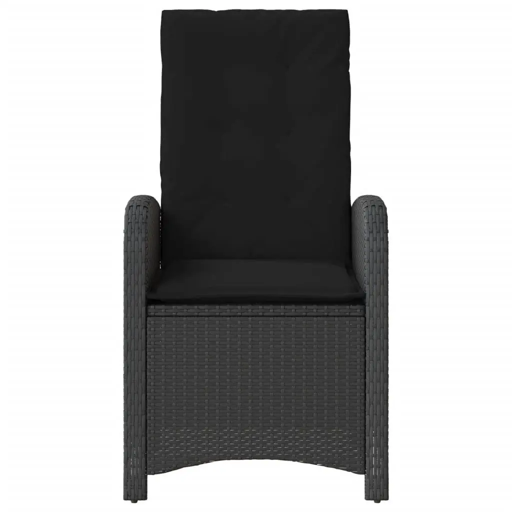 Reclining Garden Chair with Adjustable Backrest and Cushions