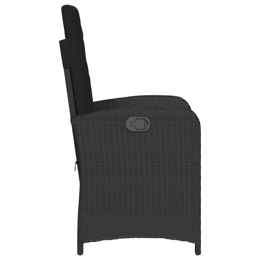 Reclining Garden Chair with Adjustable Backrest and Cushions