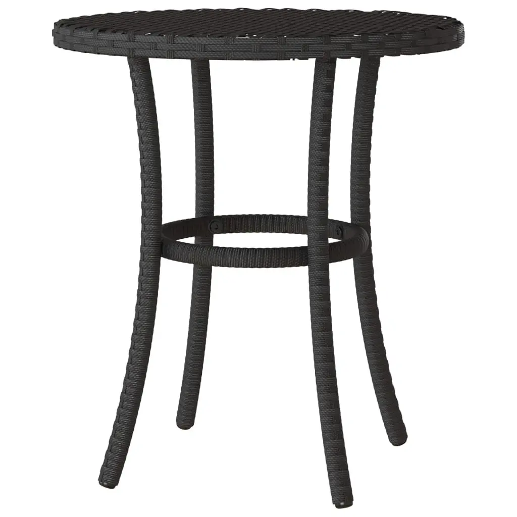 3 Piece Bistro Set for Outdoor Garden Black