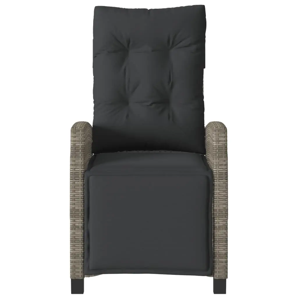 Grey Reclining Garden Chair