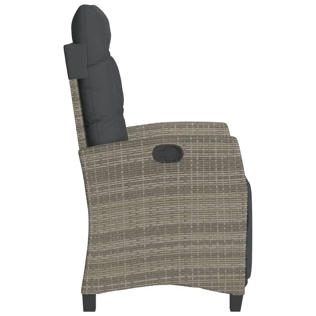 Grey Reclining Garden Chair
