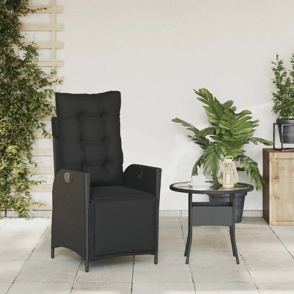 Reclining Garden Chair for Outdoor Use with Adjustable Backrest and Footrest