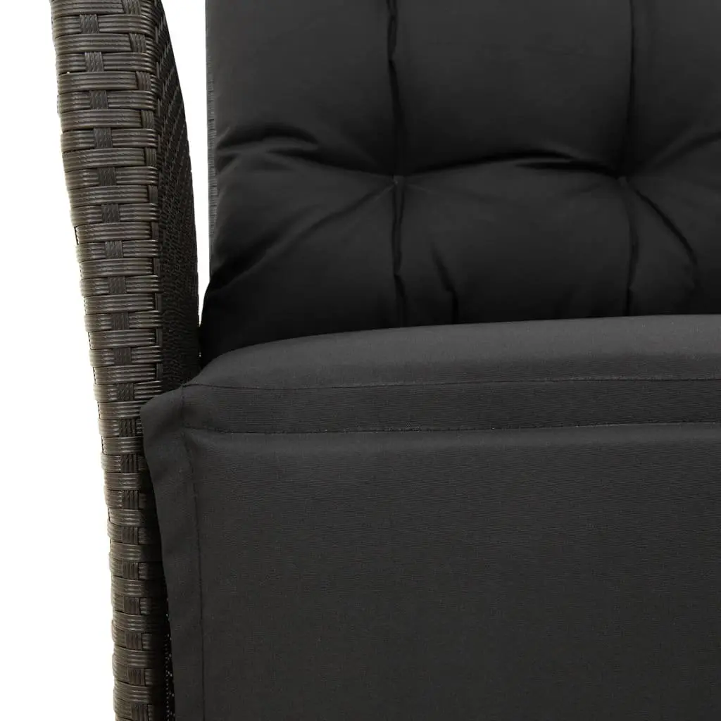Reclining Garden Chair for Outdoor Use with Adjustable Backrest and Footrest