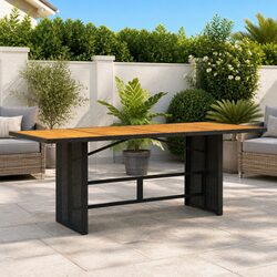Garden Outdoor Dining Table Specifications: 190L x 80W x 74H cm